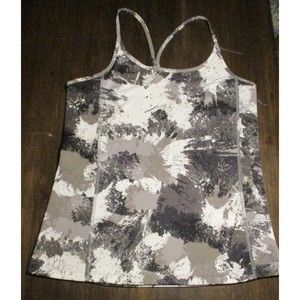 Nike Dri-Fit Black White Grey Tank Top Size Small